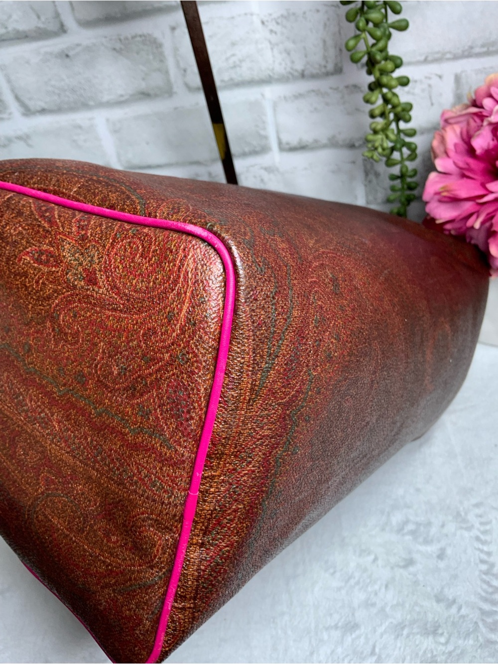Etro Boston Bag WITH Lock and Key - Picture 3 of 16